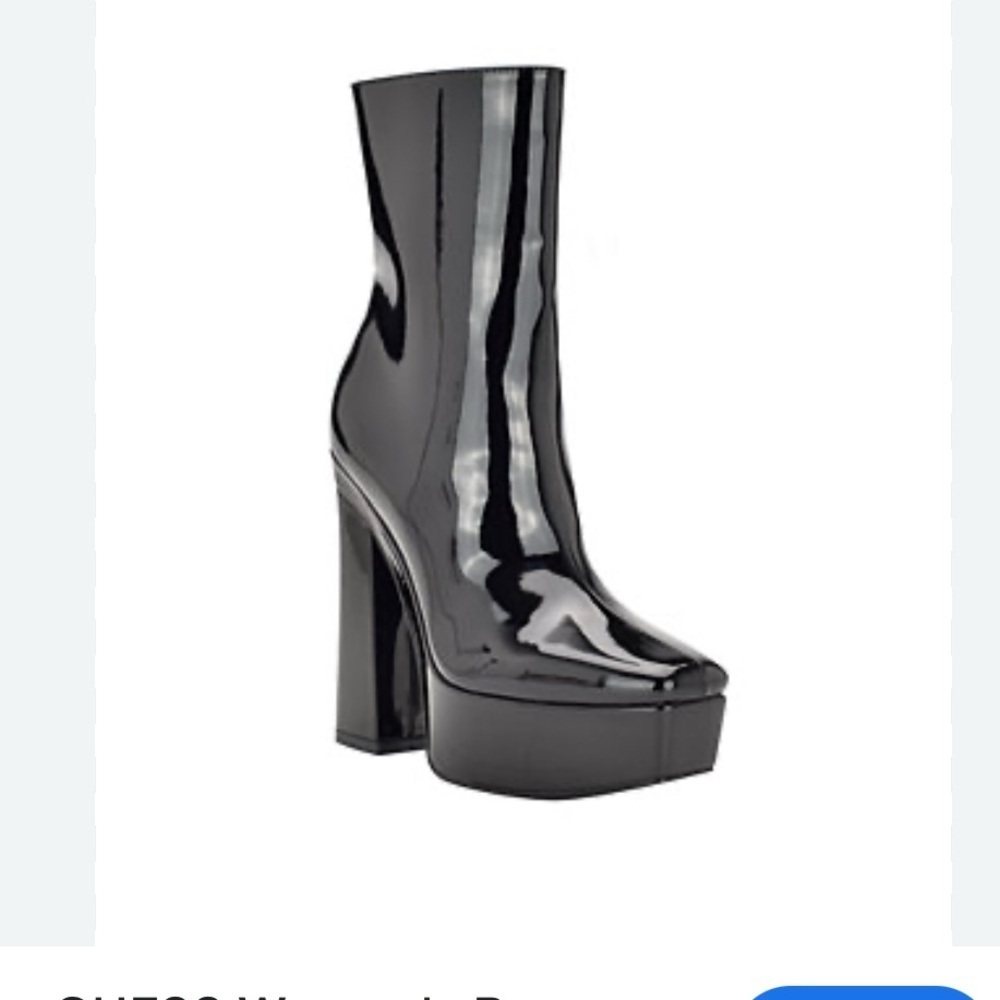 Guess, Byra boots, sz 7.5M, 3.35" heel, 1.57" platform! Patent leather!​​​ - Picture 7 of 11